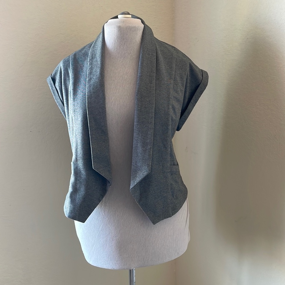 Forever 21 Heather Gray Blazer Plus 1X open front